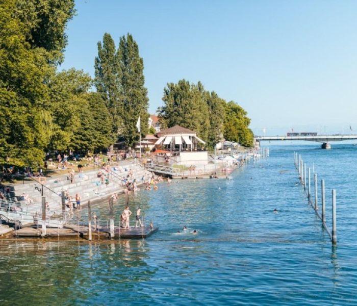 Konstanz Seerhein Rheinstrandbad (Foto: MTK. Leo Leister)
