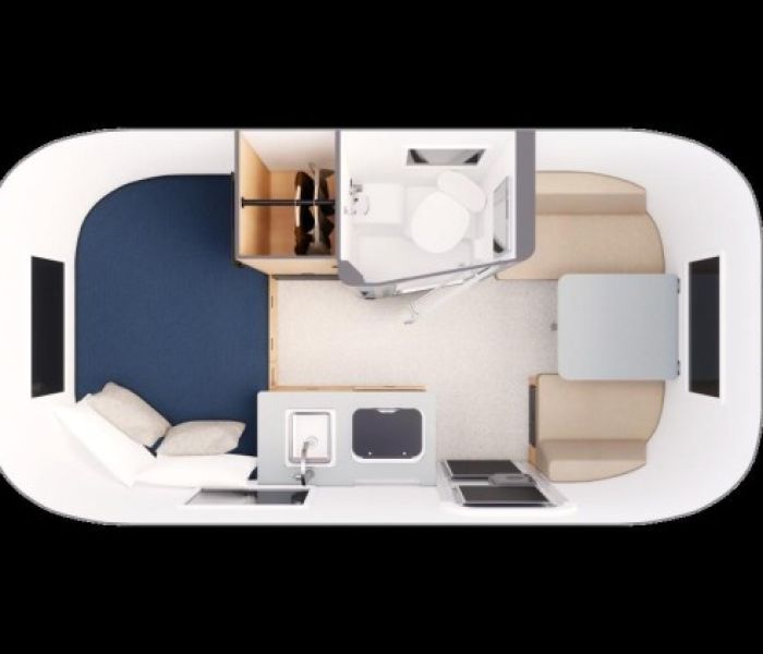 Airstream World Traveler 17 Grundriss (Foto: Roka Werk GmbH)