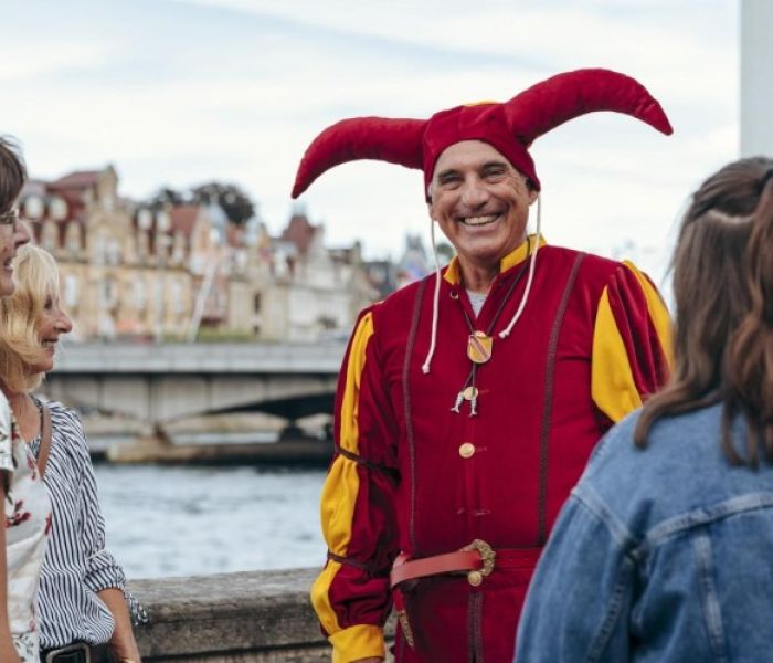 Konstanz-Stadtf&uuml;hrung-Fasnacht-Hofnarr-Gruppe (Foto: MTK-Leo-Leister)